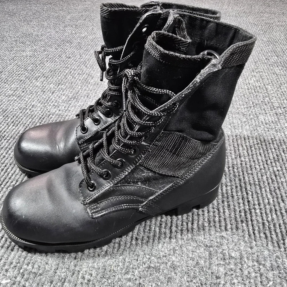Rothco Boots Mens Size‎ 8 Black Tactical Synthetic Military Lace Up 8R Lug Sole